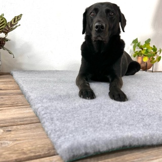 Traditional Grey Vet Bedding roll whelping fleece dog puppy pro bed